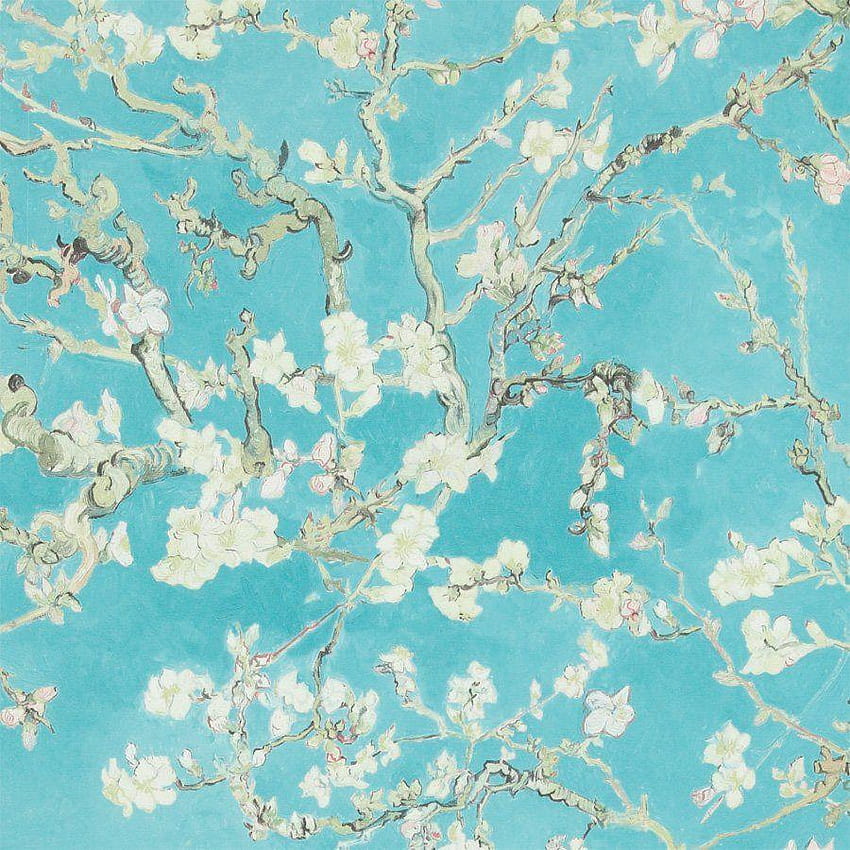 Walls Republic Van Gogh Blossoming Almond Trees 33' x 20.8 HD phone wallpaper