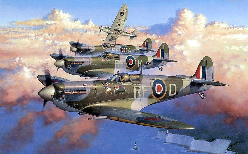 44 Supermarine Spitfire HD duvar kağıdı