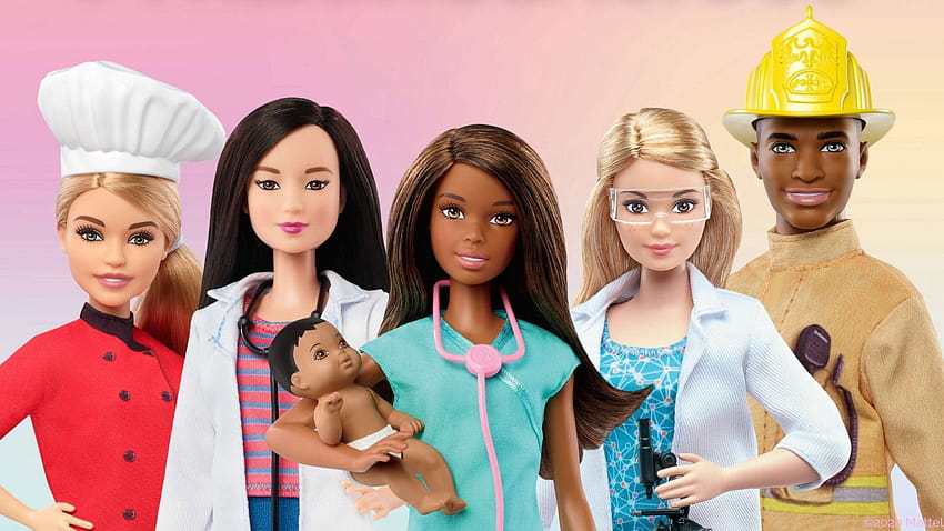 Барби помага на деца от COVID, черни кукли Барби HD тапет