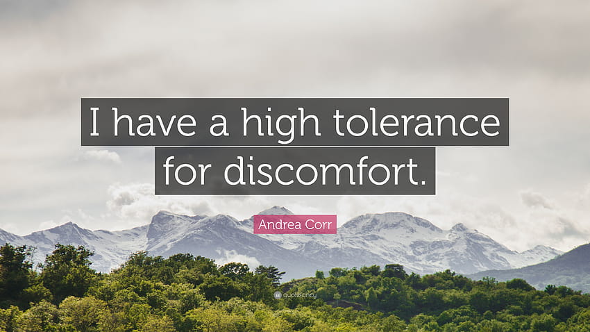 Andrea Corr Quote: “I have a high tolerance for discomfort.” HD wallpaper