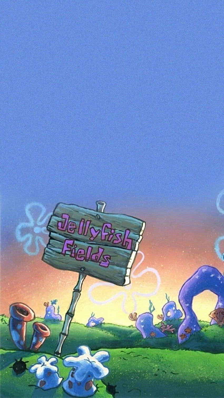 Jellyfish fields from spongebob in 2020 HD phone wallpaper