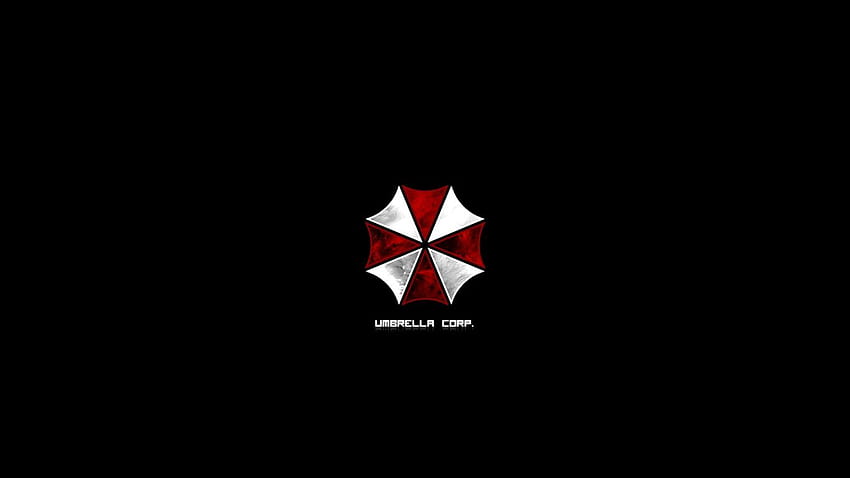 Logo Korporacji Umbrella, komputer firmy Umbrella Tapeta HD