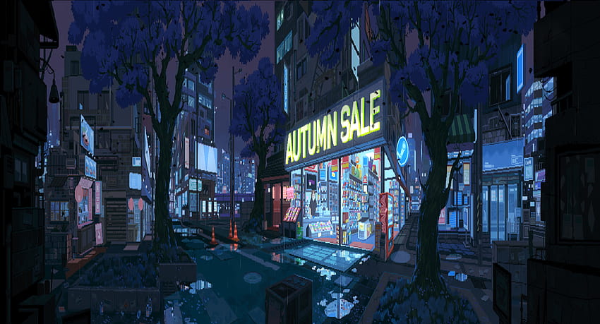 Steam Autumn Sale 2019, есенно пикселно изкуство HD тапет
