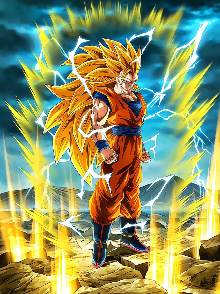 Goku Vs Naruto, ssj 3 grade HD phone wallpaper