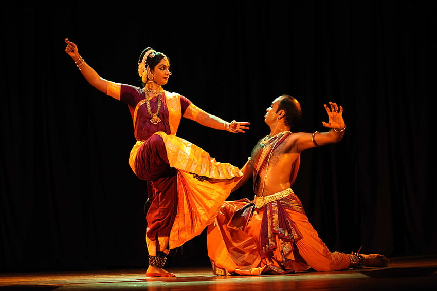 Dança indiana clássica, mulheres bharatanatyam papel de parede HD