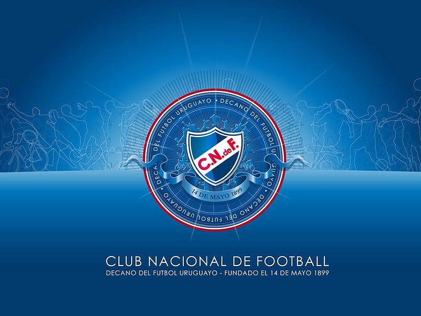 Club Nacional de Football Uruguayan football club, silk texture, logo,  emblem, HD wallpaper