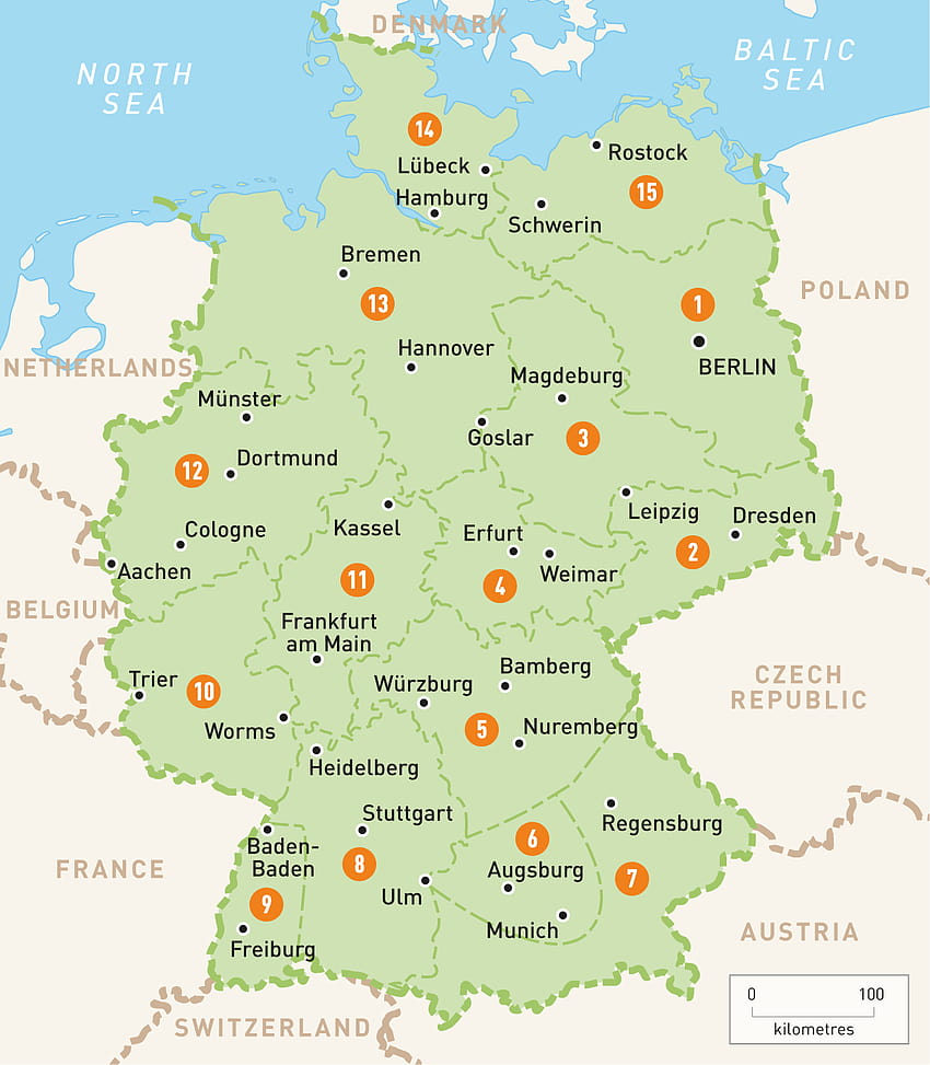 : 독일지도 HD 전화 배경 화면