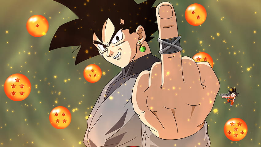 12 Black Goku, естетичен черен Goku HD тапет