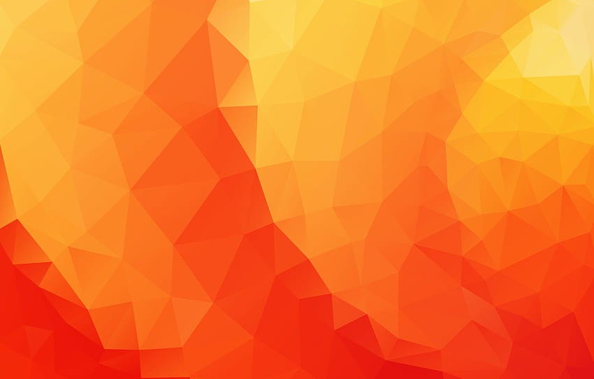 linha, laranja, amarelo, vermelho, papel, triângulos, textura, laranja geométrico papel de parede HD