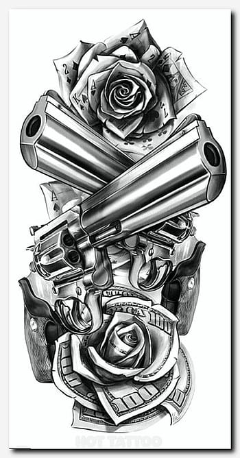 Gangster Girl with bandana and gun tattoo design. Gangstas, Guns, Bandanas Gangsters HD phone wallpaper