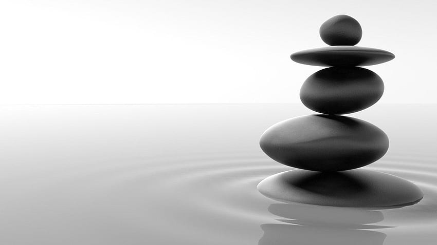 Equilibrio zen 1600x900, roca zen fondo de pantalla