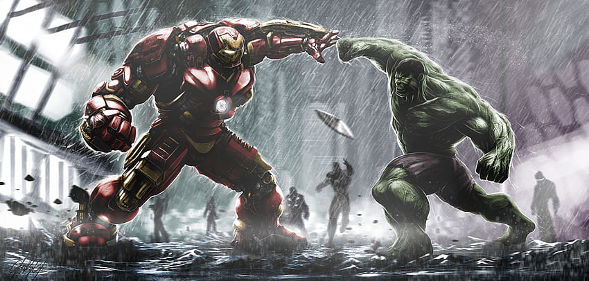Avengers: Age of Ultron Hulk hero Iron Man hero 2560x1224, tony stark x bruce banner HD wallpaper
