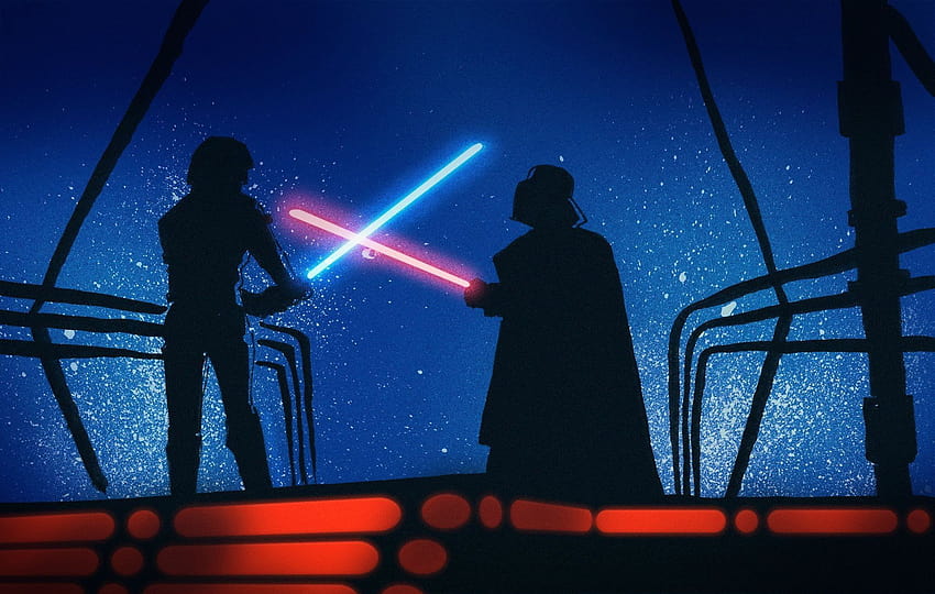 Gwiezdne wojny scena filmowa Gwiezdne wojny Luke Skywalker Darth Vader Anakin Skywalker Gwiezdne wojny: Epi…, gwiezdne wojny imperium kontratakuje luke skywalker vs darth vader Tapeta HD