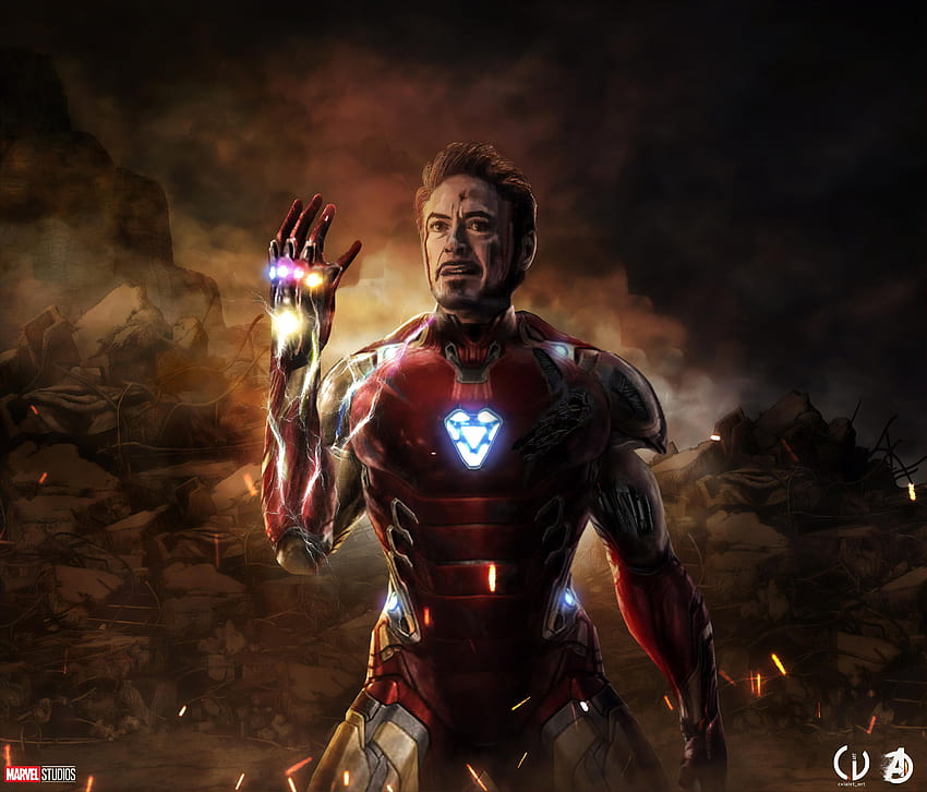 I Am Iron Man Avengers Endgame, Superheroes, компютърен железен човек HD тапет