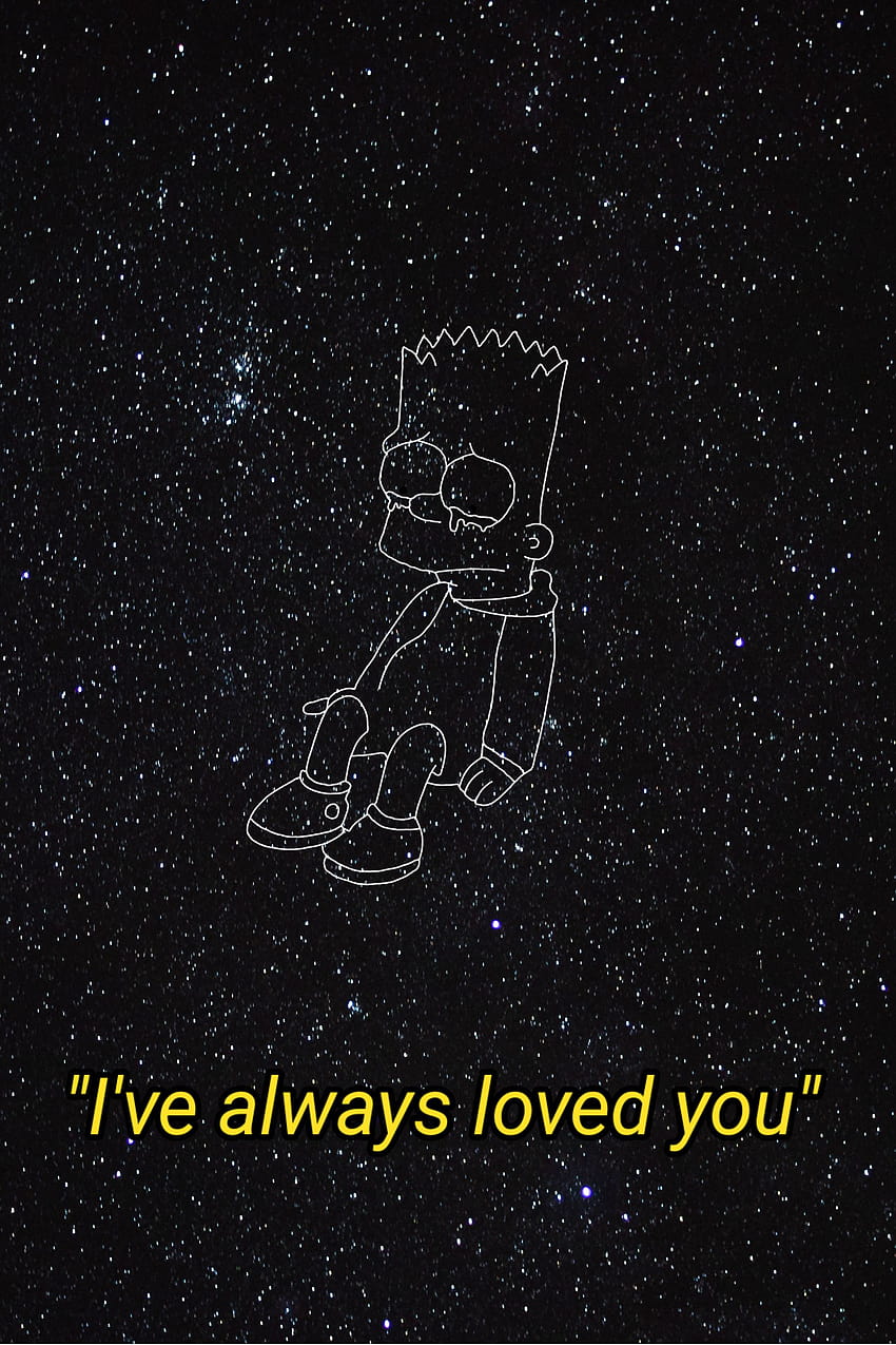Triste Bart Simpson, Desenho Triste Papel de parede de celular HD