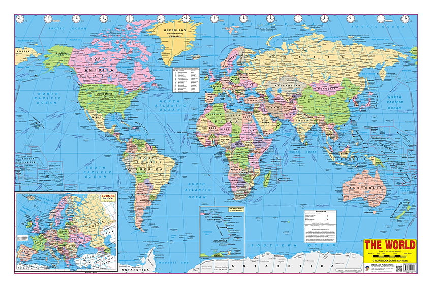 힌디어 D의 세계 지도 Pdf 복사 세계 정치 지도 In HD 월페이퍼