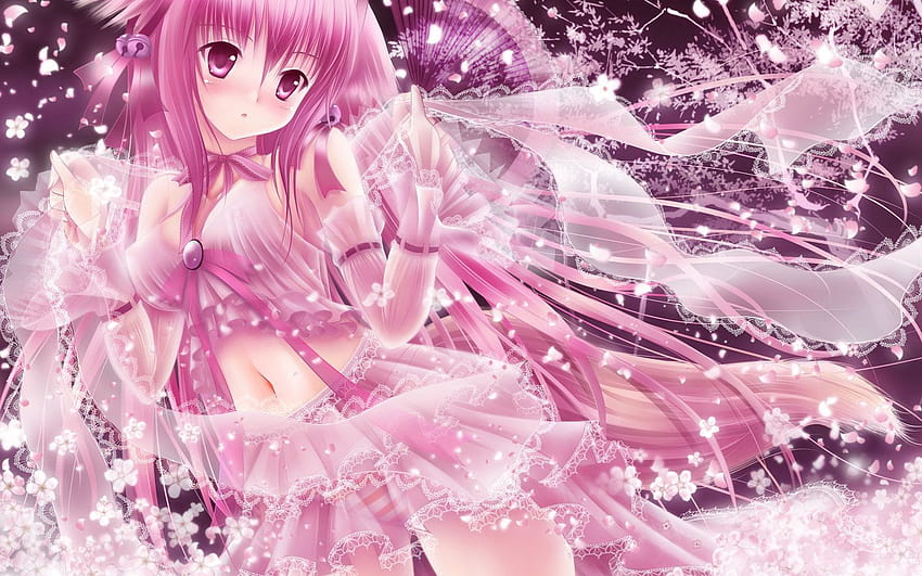 Cute Anime Adventure!, pink hair anime girls HD wallpaper | Pxfuel