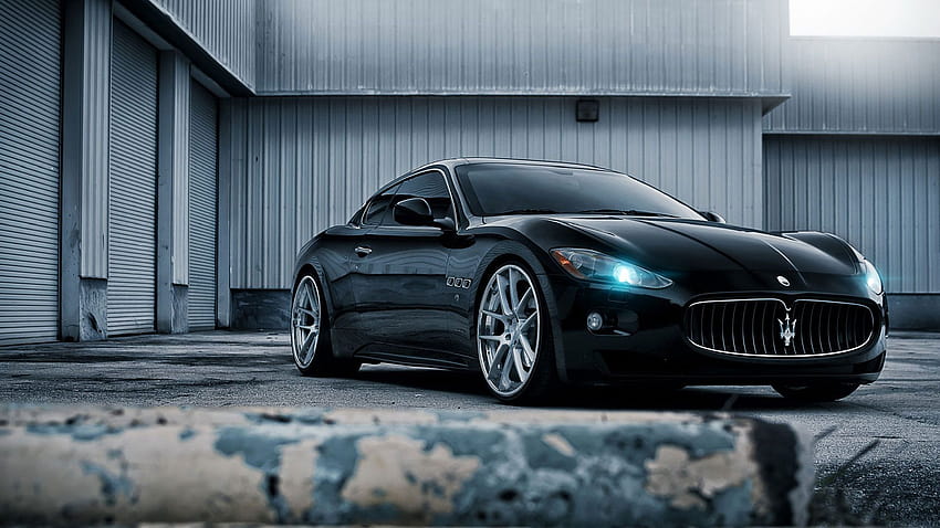 Maserati GranTurismo Black HD wallpaper