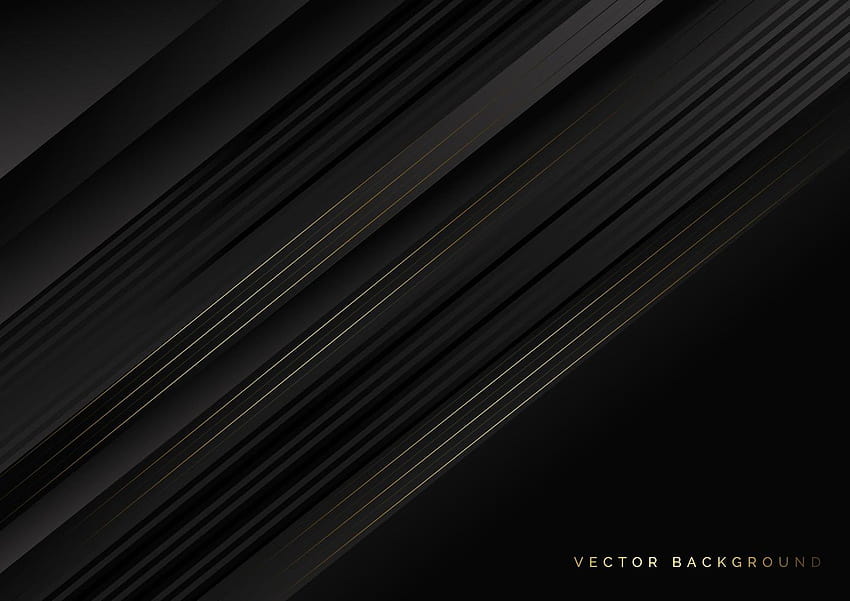 Black and golden lines on black backgrounds 1426821 Vector Art at Vecteezy HD wallpaper