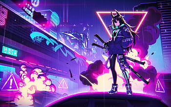 Sailor Moon Anime Girl Cyberpunk HD 4K Wallpaper #8.2756