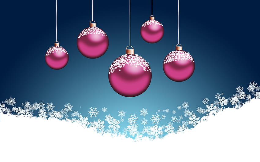 15 Blue and Pink, pink christmas present HD wallpaper