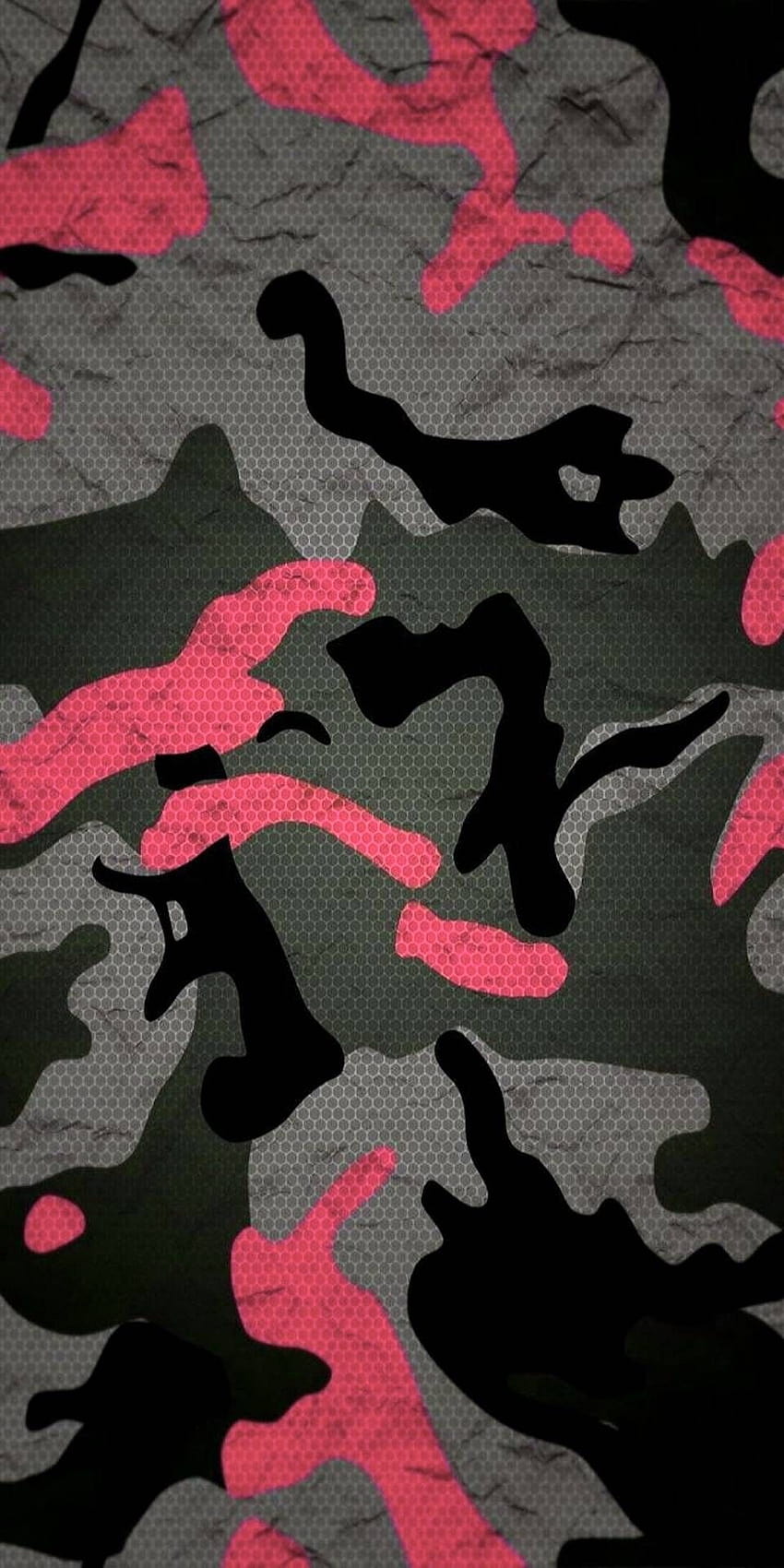 Pink Camo Heart Live Wallpaper for Your Phone  free download