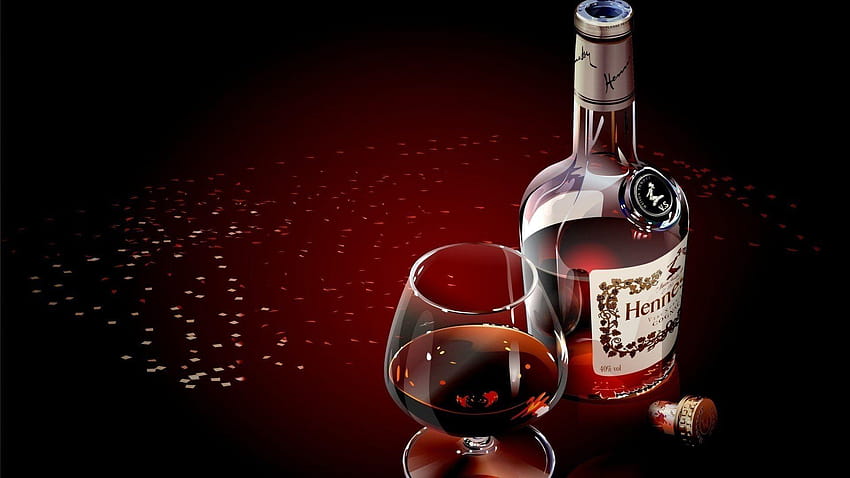 Hennessy and Backgrounds, szeroki ekran vsob brandy Tapeta HD