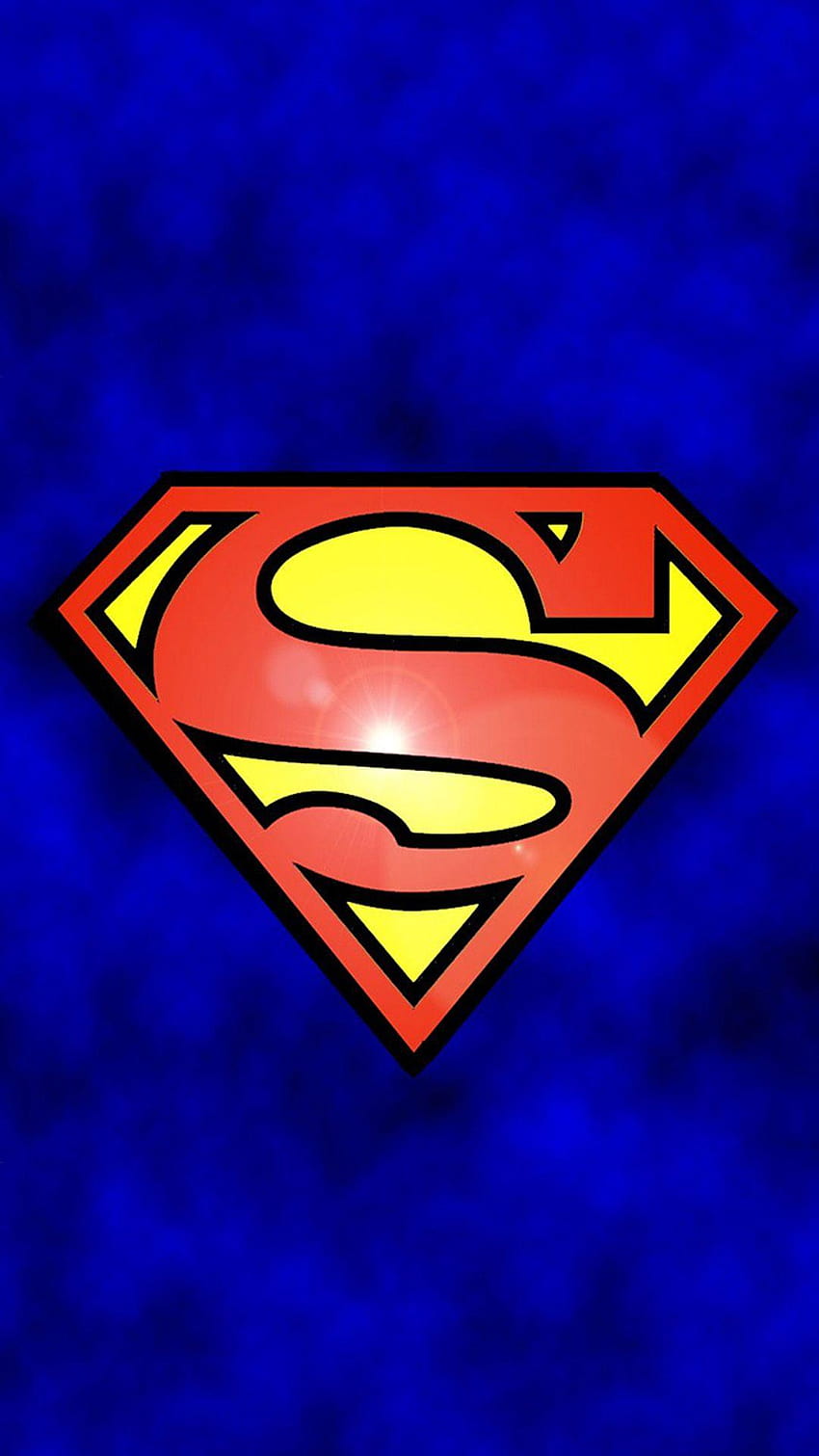 Abstract Funny Superman Logo iPhone 6, logo superman HD phone wallpaper