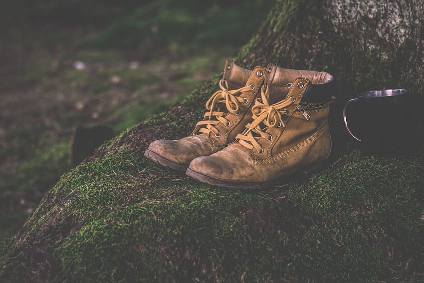Brown Work Boots · Stock, hiking boots HD wallpaper