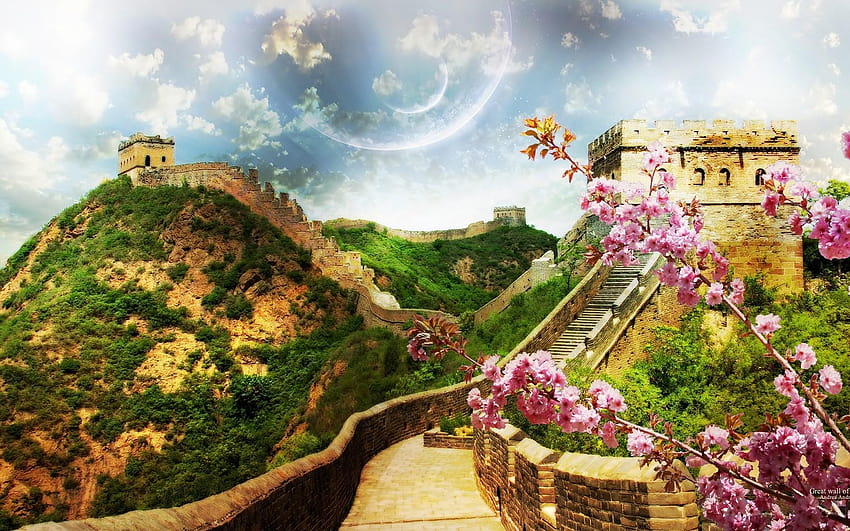 1920x1200 px great wall of china : by HD wallpaper