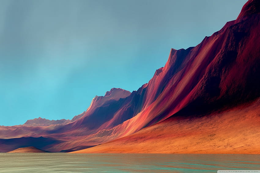 Red Mountains, galaxy book HD wallpaper