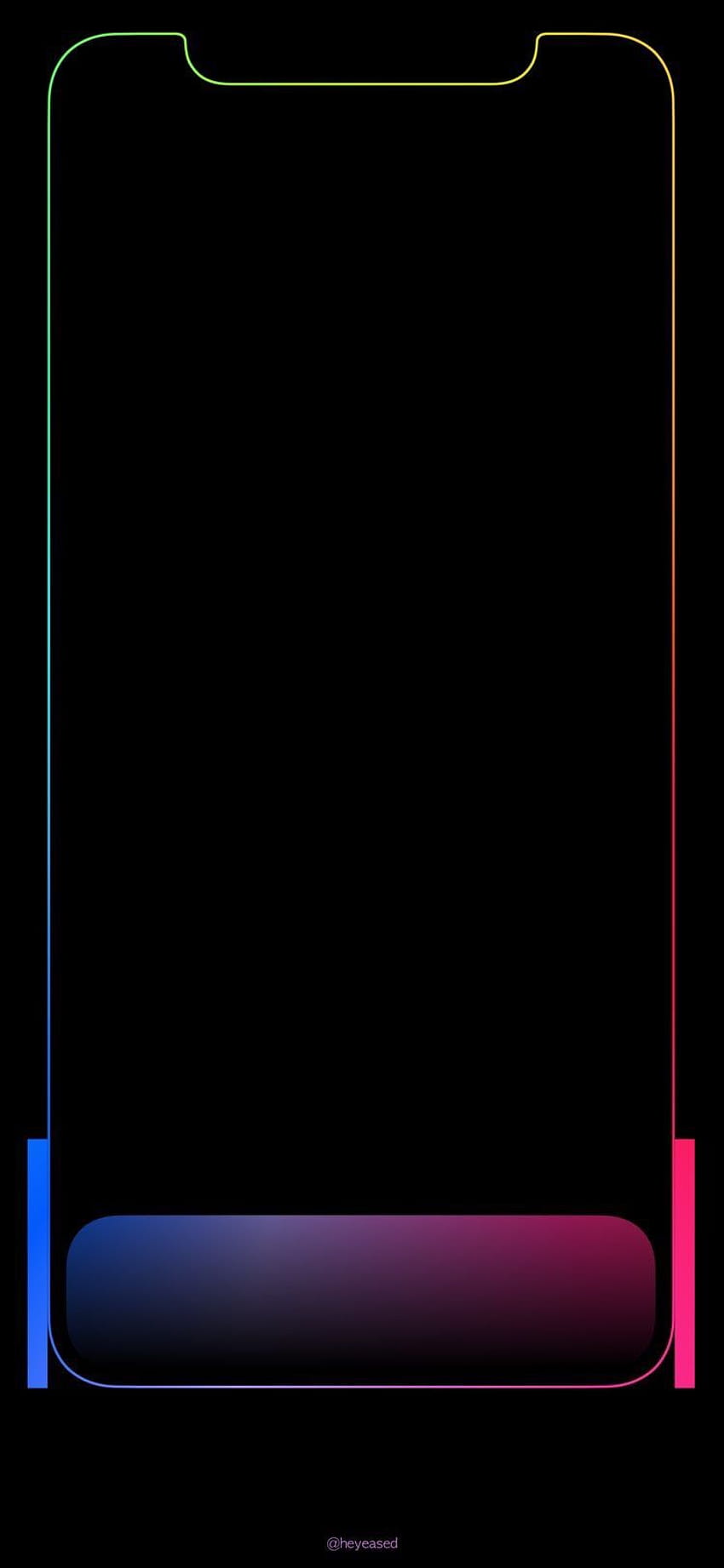 El hilo del iPhone X/Xs, borde del iPhone xs fondo de pantalla del teléfono