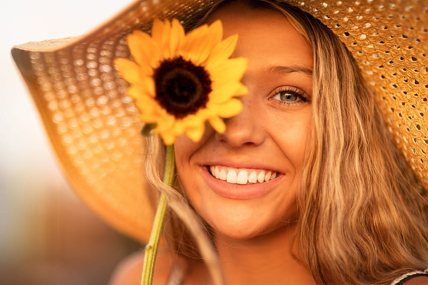 le donne affrontano il sorriso Sfondo HD