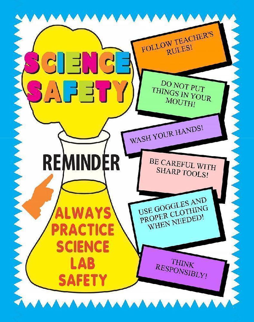 Плакат за безопасност за научна лаборатория, плакат за безопасност за научна лаборатория png, ClipArts в библиотека с клипарти, безопасност в лабораторията HD тапет за телефон