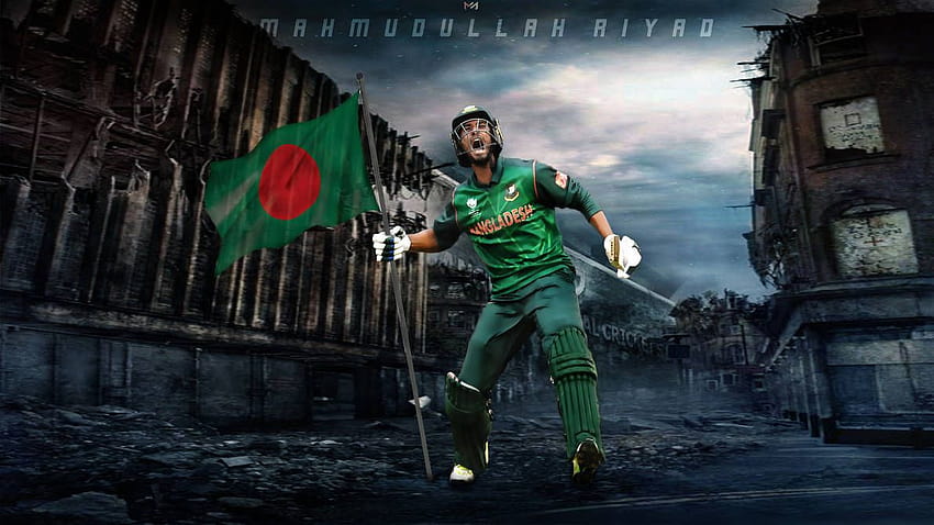 Mahmudullah Riyad, cricket del Bangladesh Sfondo HD