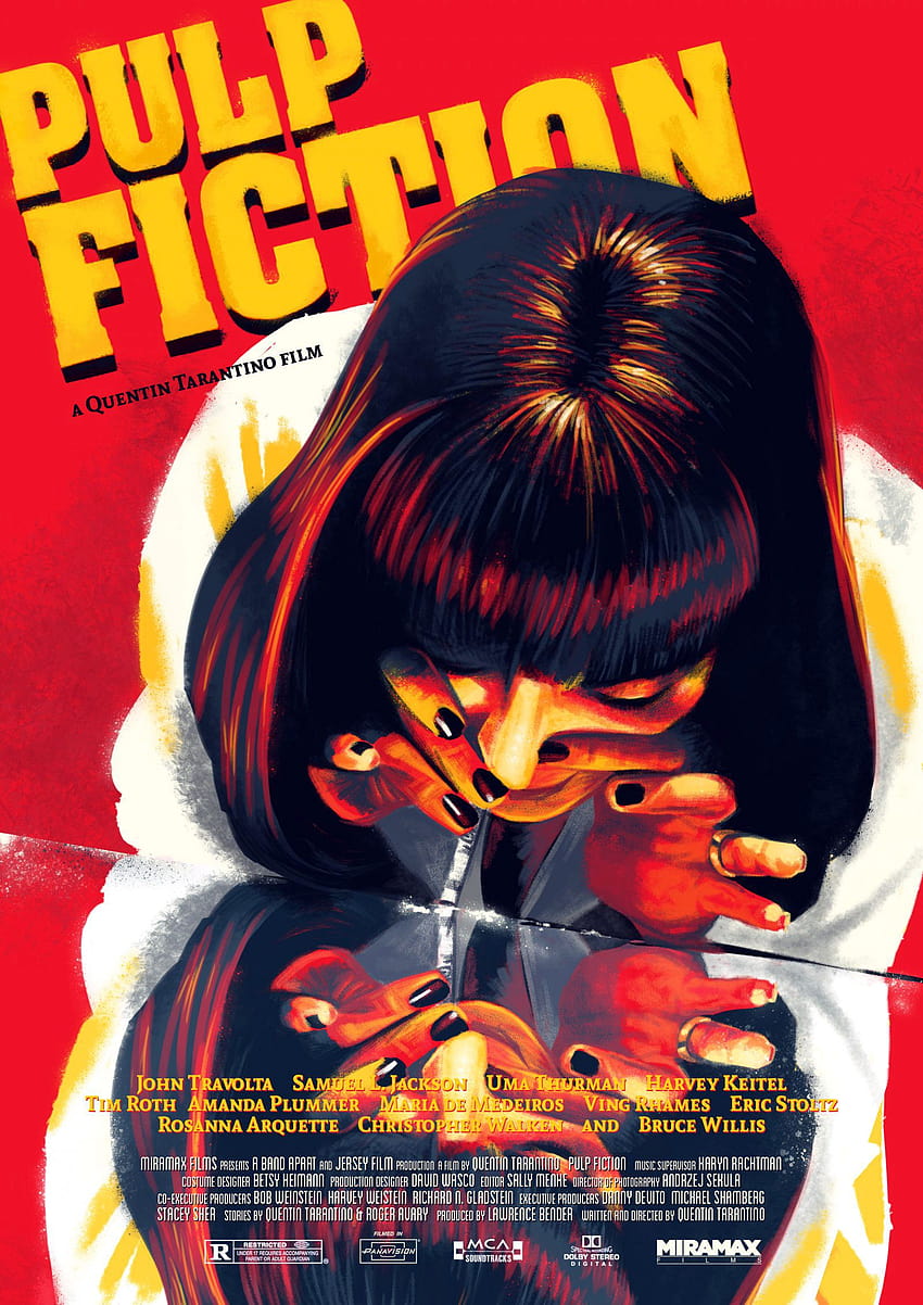 Tła Pulp Fiction, plakat filmowy Pulp Fiction Tapeta na telefon HD