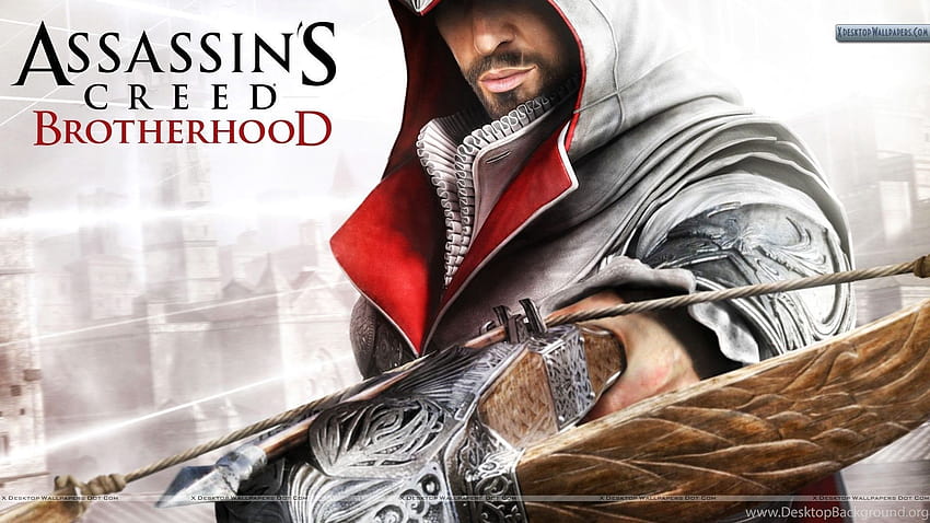 Ezio With Crossbow In Assassins Creed Brotherhood Backgrounds HD wallpaper
