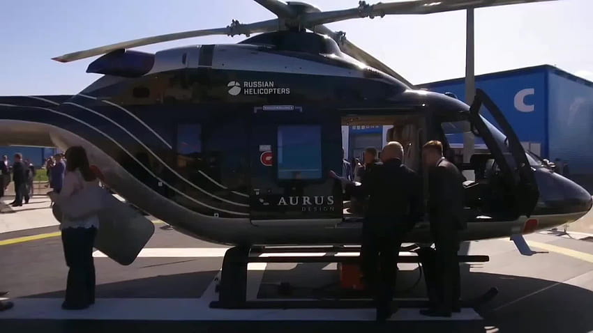 Rosja: Luksusowy helikopter Aurus zaprezentowany na targach MAKS 2019, luksusowe helikoptery Tapeta HD