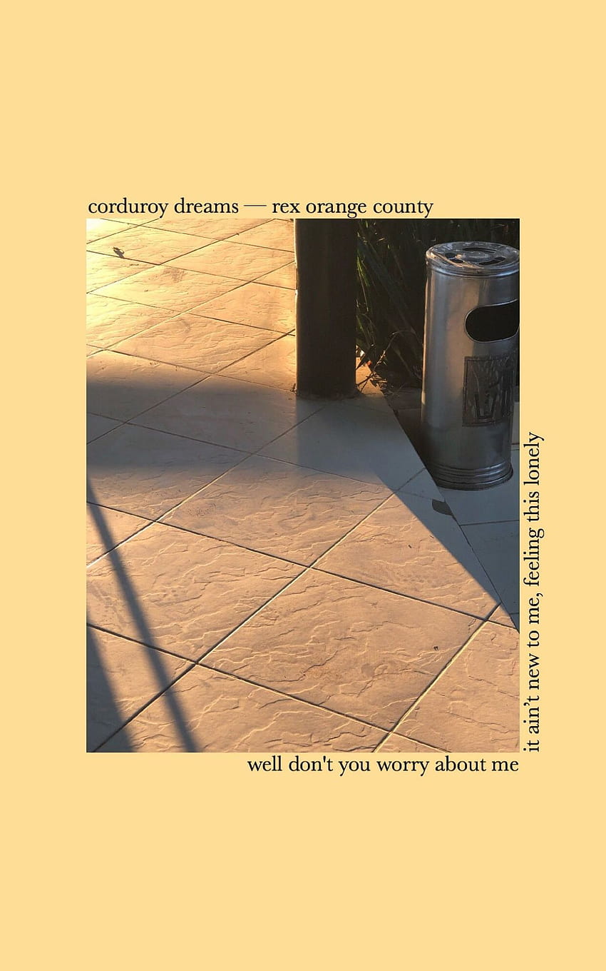 corduroy dreams rex orange county aesthetic lyrics [1242x2208] for your , Mobile & Tablet HD phone wallpaper