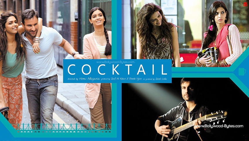 Diana Penty, Deepika Padukone, Saif Ali Khan, Hot, cocktail movie HD wallpaper