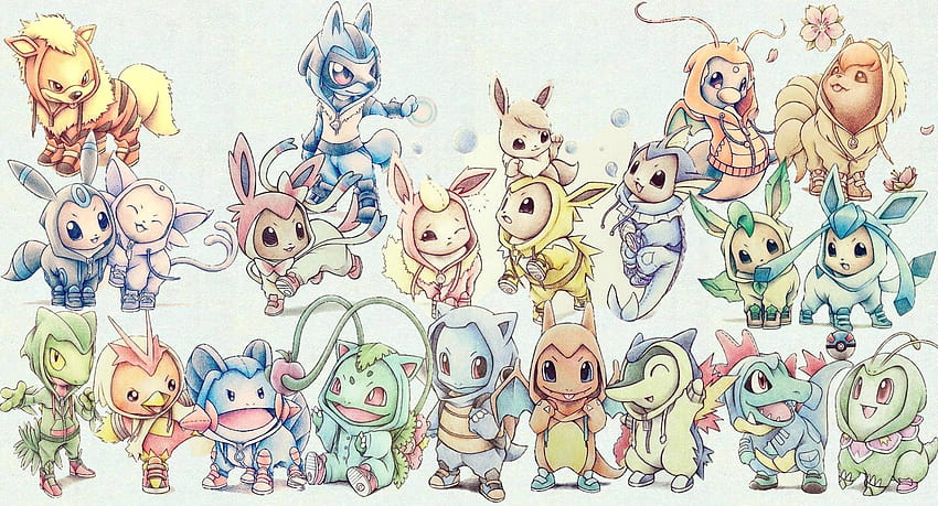 Pokemon Starters, pokemon all starters HD wallpaper