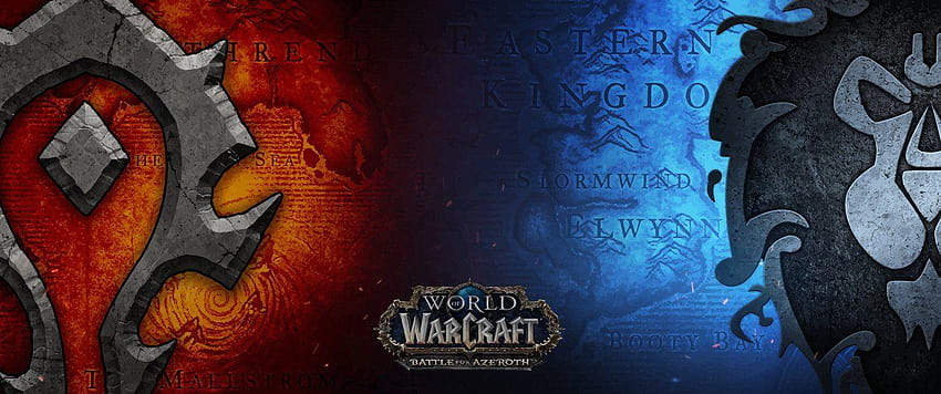 Bitwa o Azeroth [3440x1440], bitwa o Azeroth w świecie Warcraft Tapeta HD