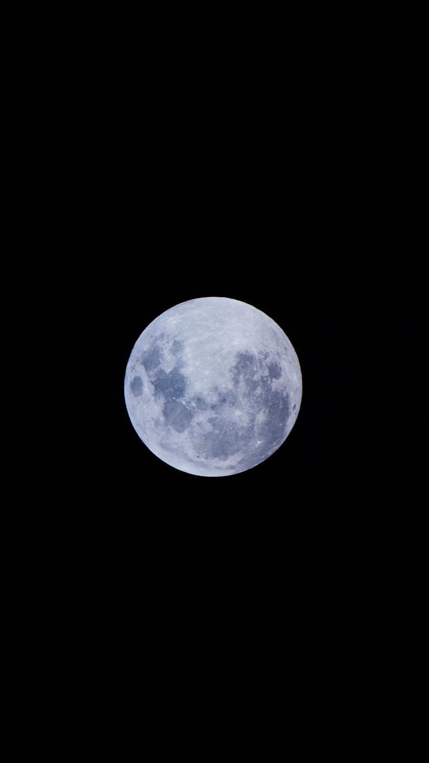 Full Moon iPhone OLED Screen ⋆ Traxzee, amoled display moon dark HD phone wallpaper
