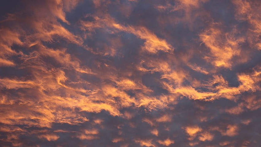2048x1152 sky, clouds, evening, pink, yellow, aesthetic clouds HD wallpaper