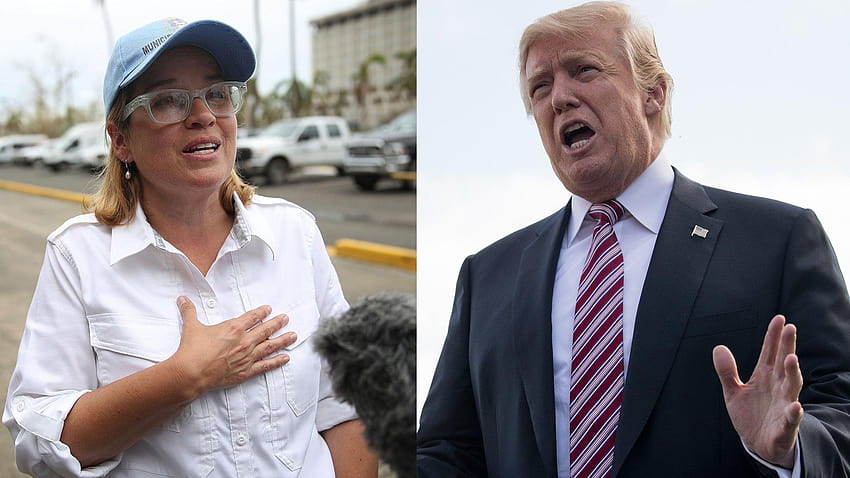 I portoricani rispondono al fuoco contro il presidente Trump per i tweet critici, carmen e corey Sfondo HD