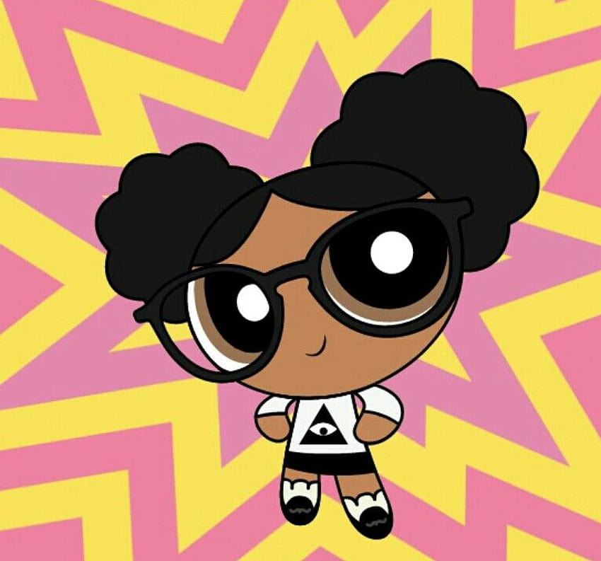 Imani Michelle на Powerpuff Girls, момиче с черни анимационни герои HD тапет