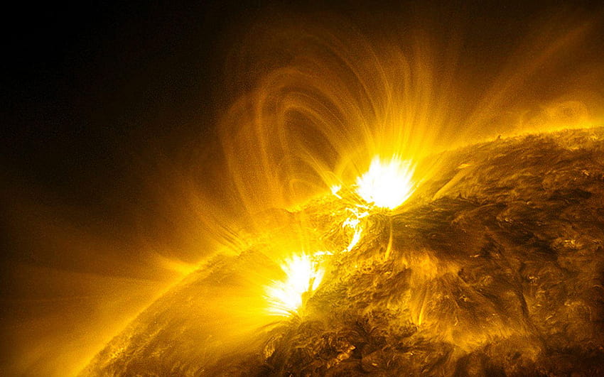 Sun on Get, solar storm HD wallpaper