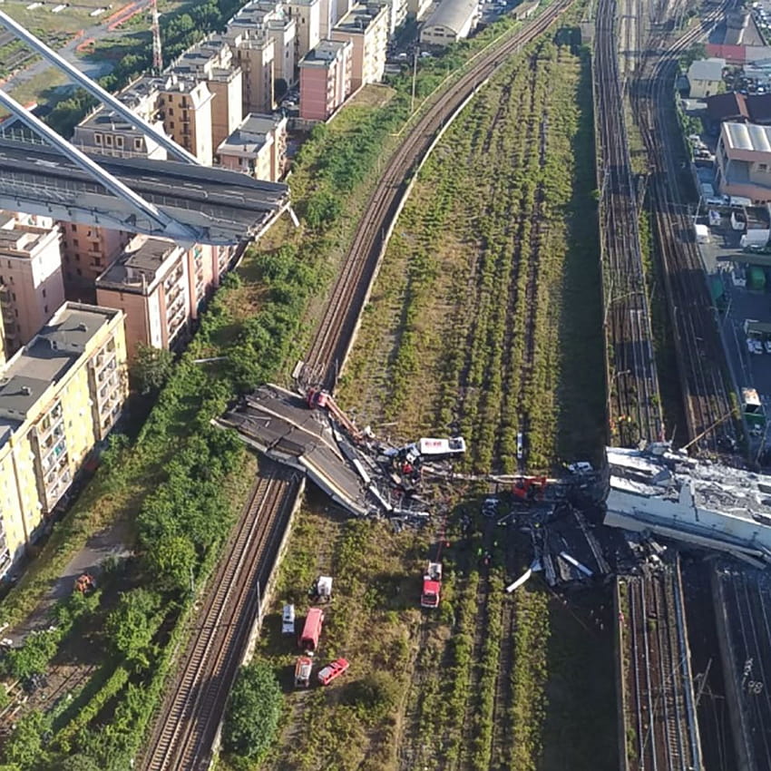 Deadly bridge collapse in Italy prompts finger, til you collapse HD phone wallpaper