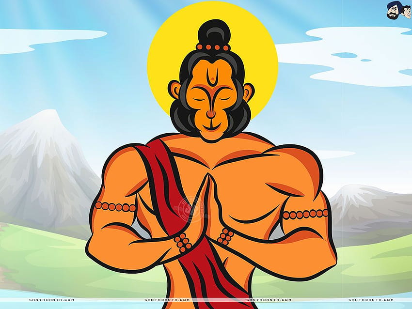 Dioses y diosas hindúes completos y hanuman animados fondo de pantalla