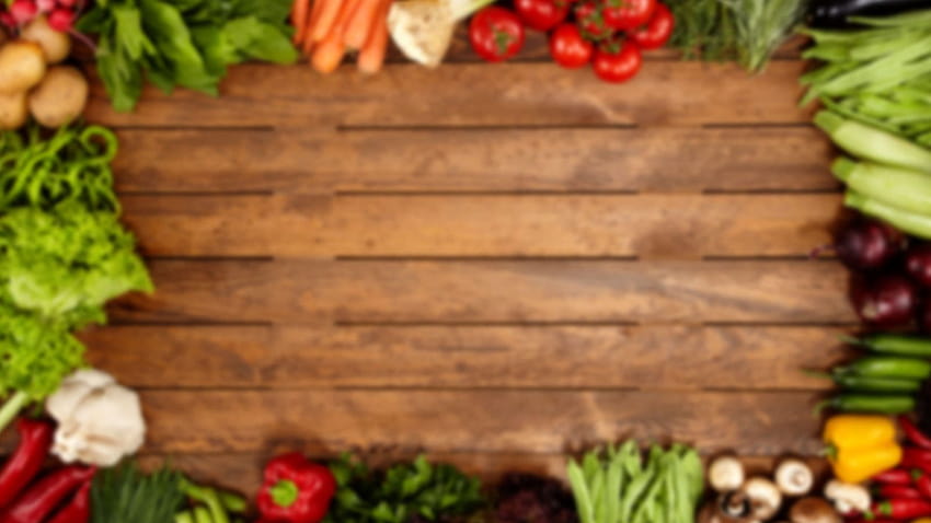Buah Dan Sayuran Latar Belakang Perbatasan Sayuran, buah-buahan dan sayuran Wallpaper HD